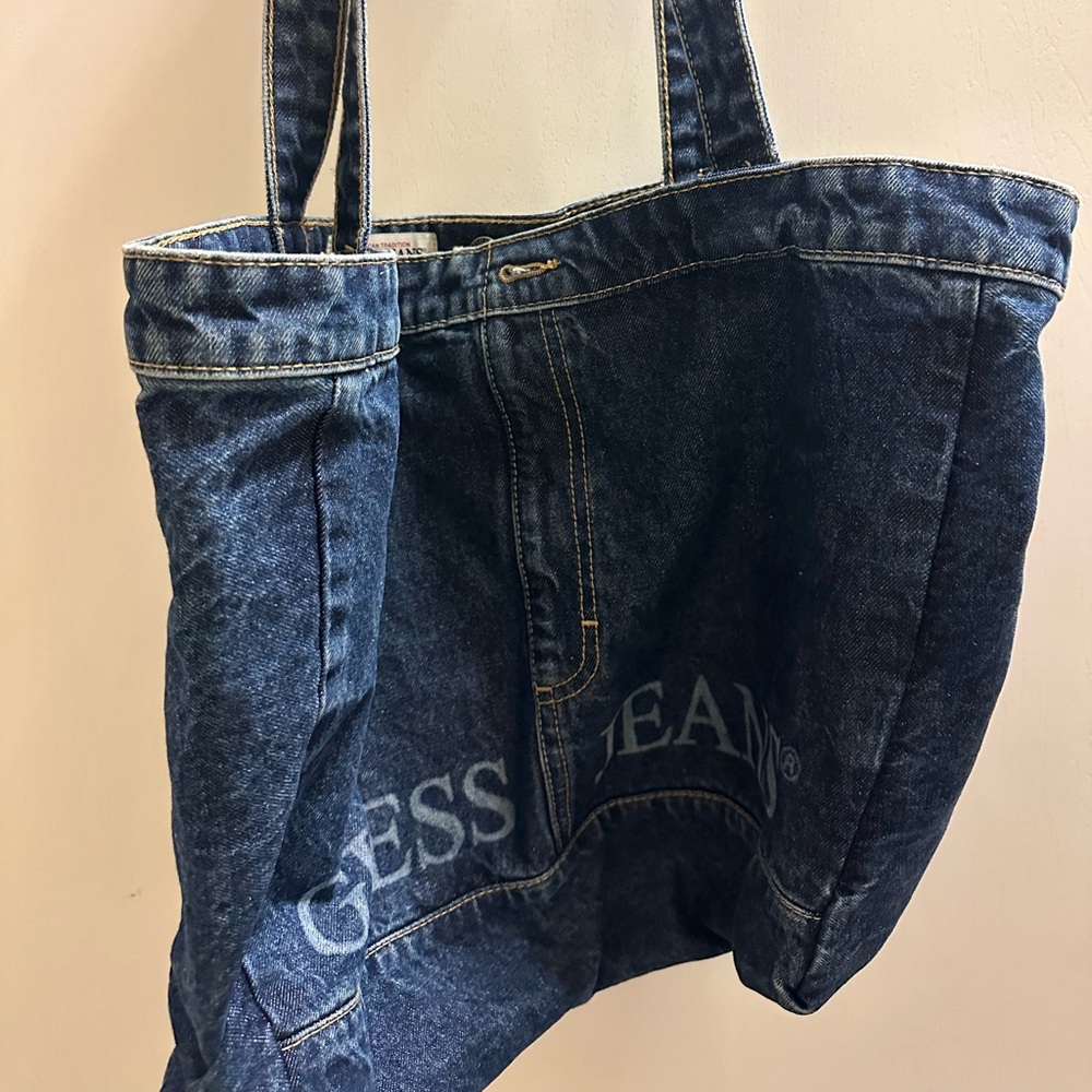 Guess Denim Blue Tote Bag - Picture 4 of 4